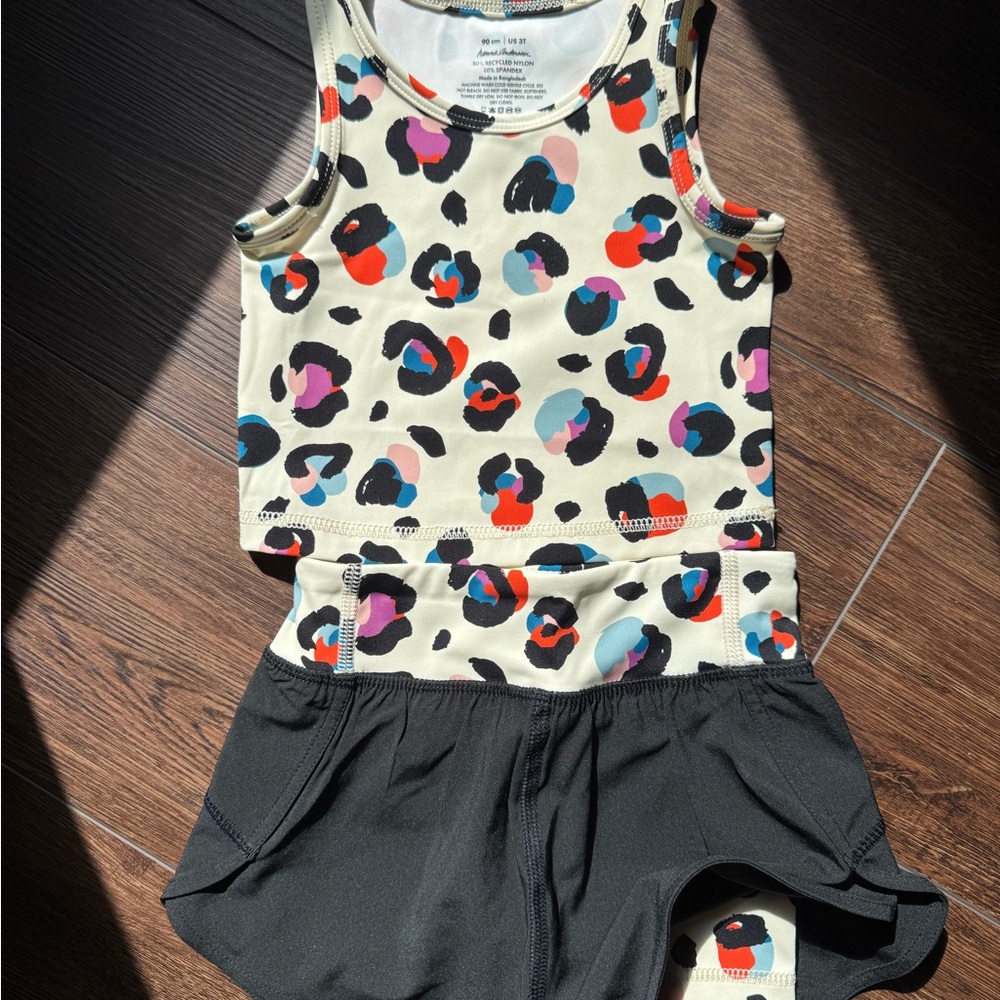 Girls Leopard Hanna Andersson girls outfit set 3T